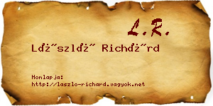 László Richárd névjegykártya